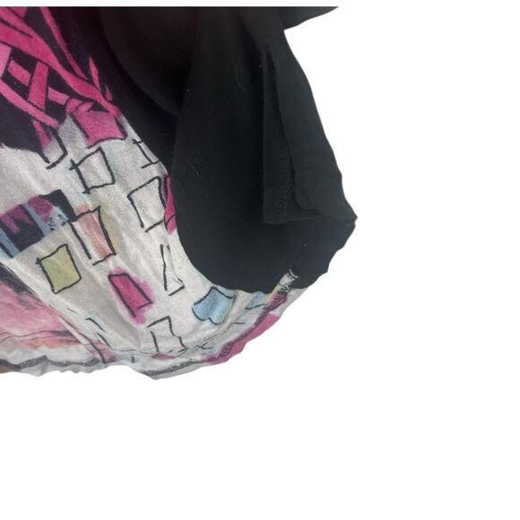 Parsley & Sage Abstract Art Print Short Sleeve Top Large Women’s Tunic Boho Y2K - Picture 8 of 9